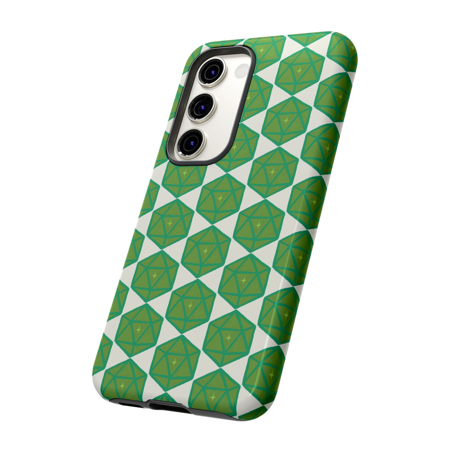 Teal D20 Dice Tough Phone Cases