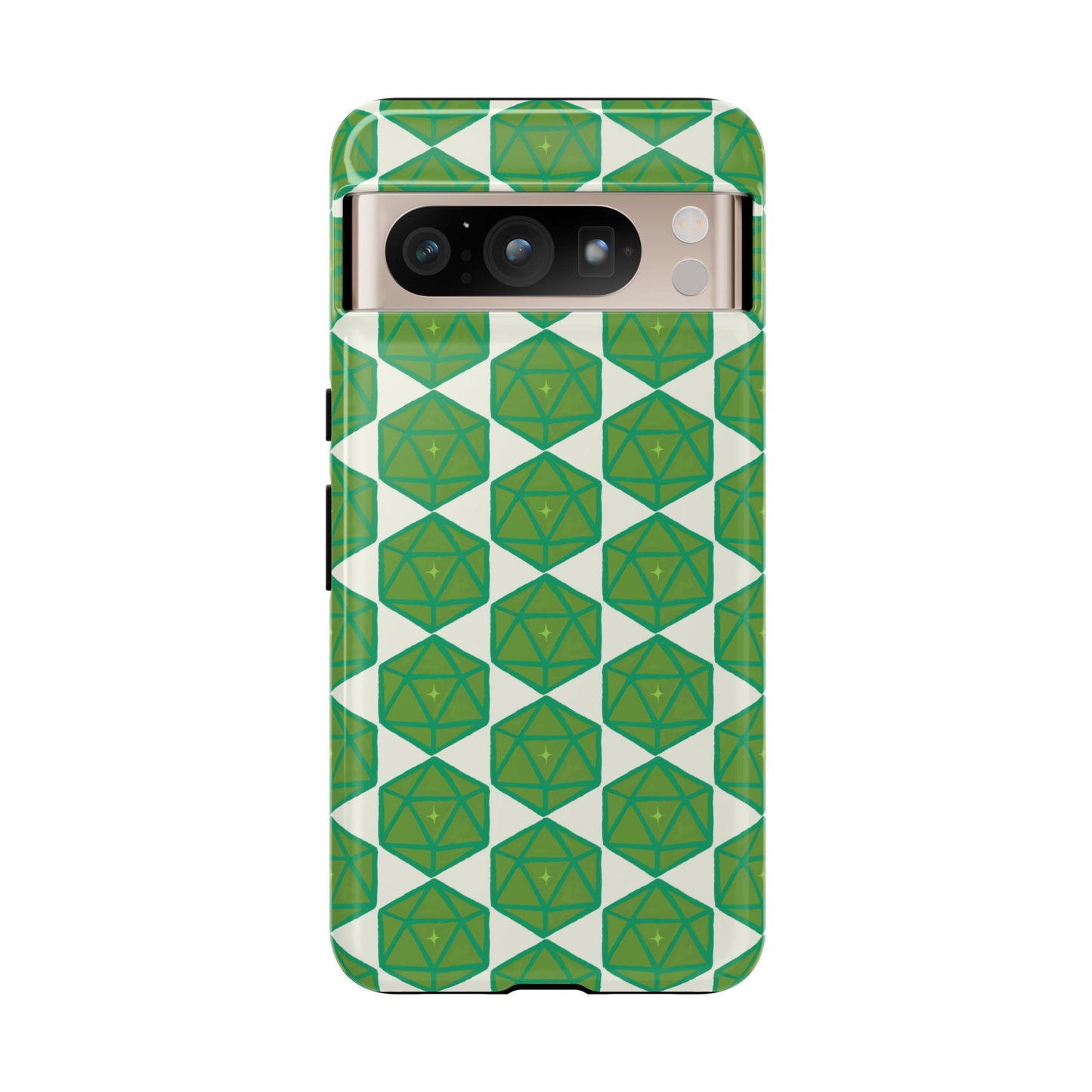 Teal D20 Dice Tough Phone Cases