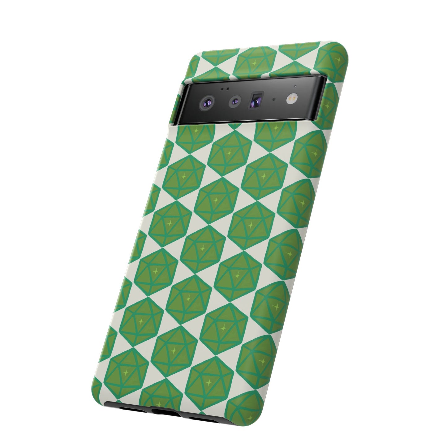 Teal D20 Dice Tough Phone Cases