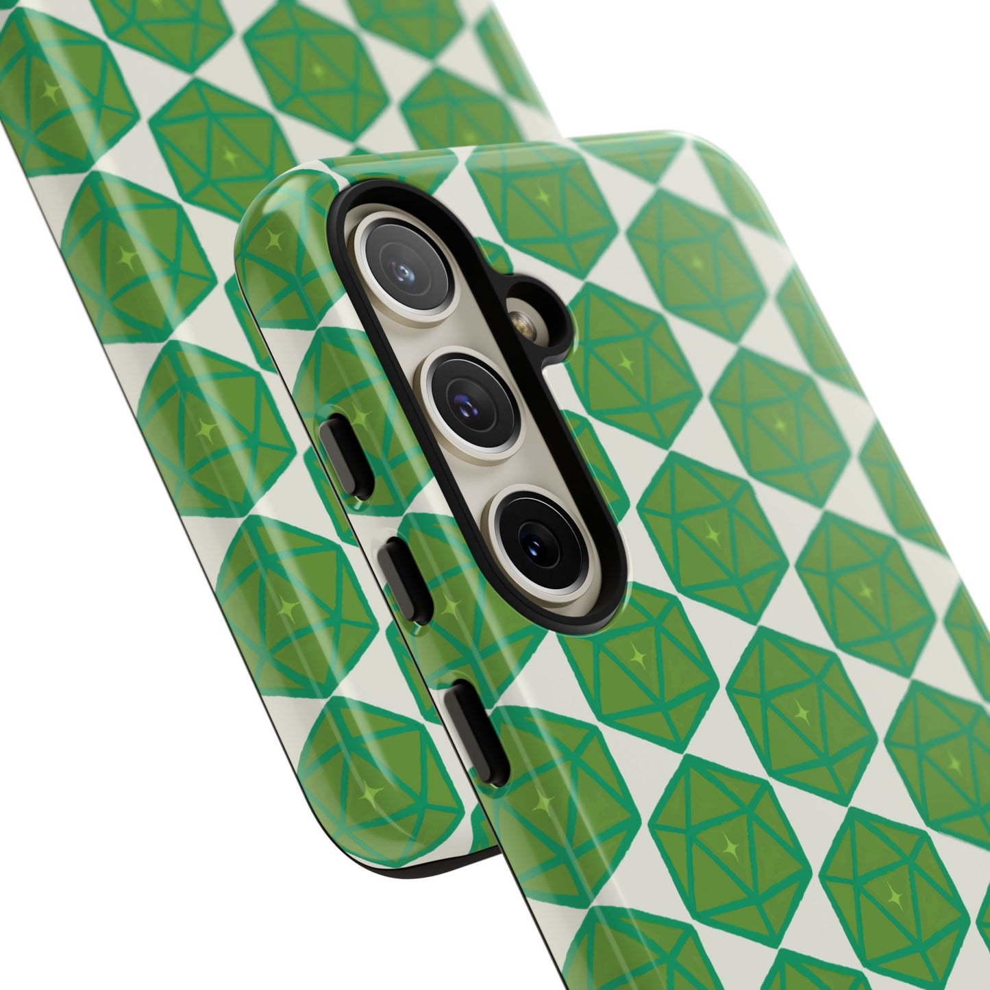 Teal D20 Dice Tough Phone Cases