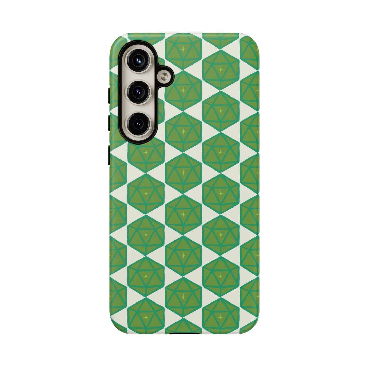 Teal D20 Dice Tough Phone Cases