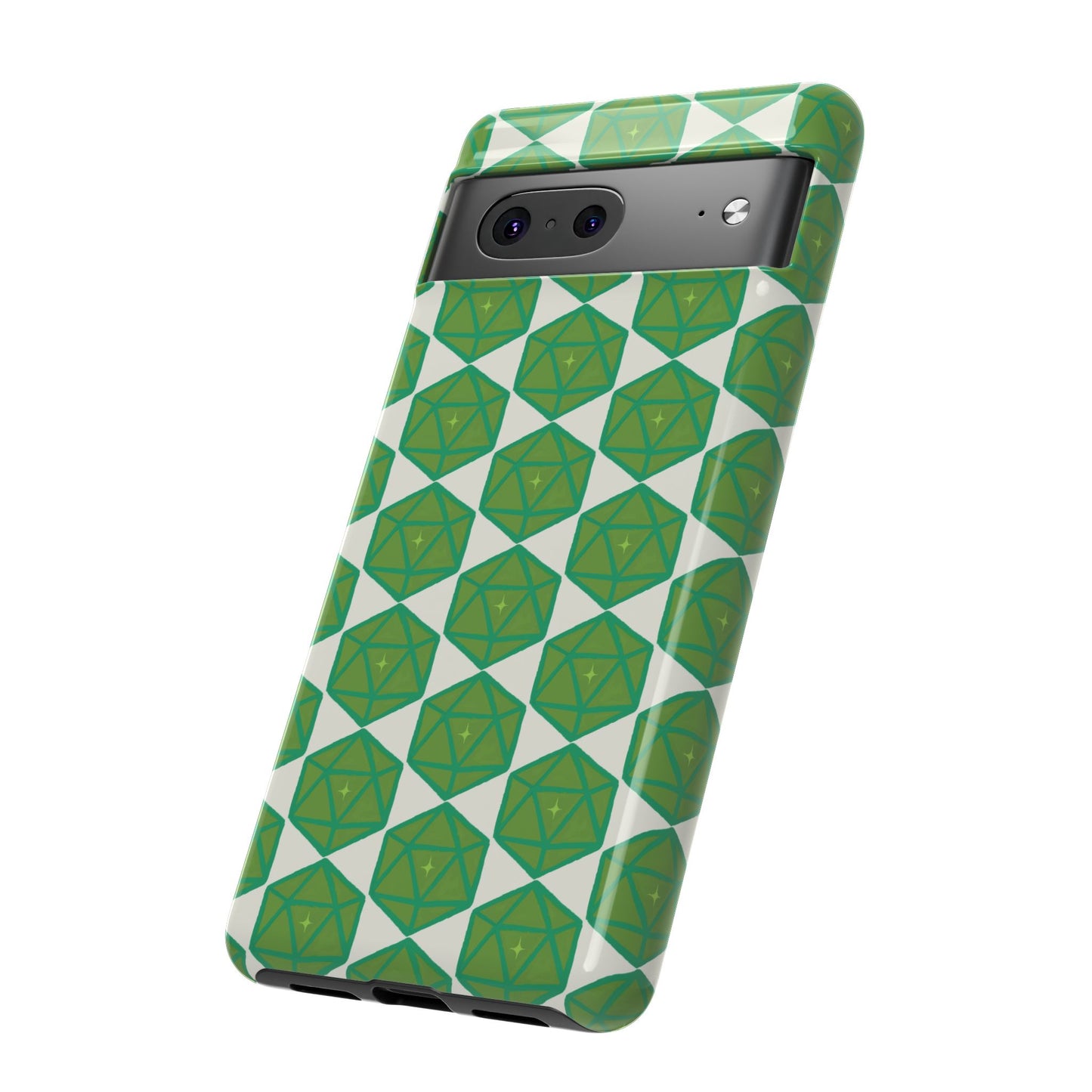 Teal D20 Dice Tough Phone Cases