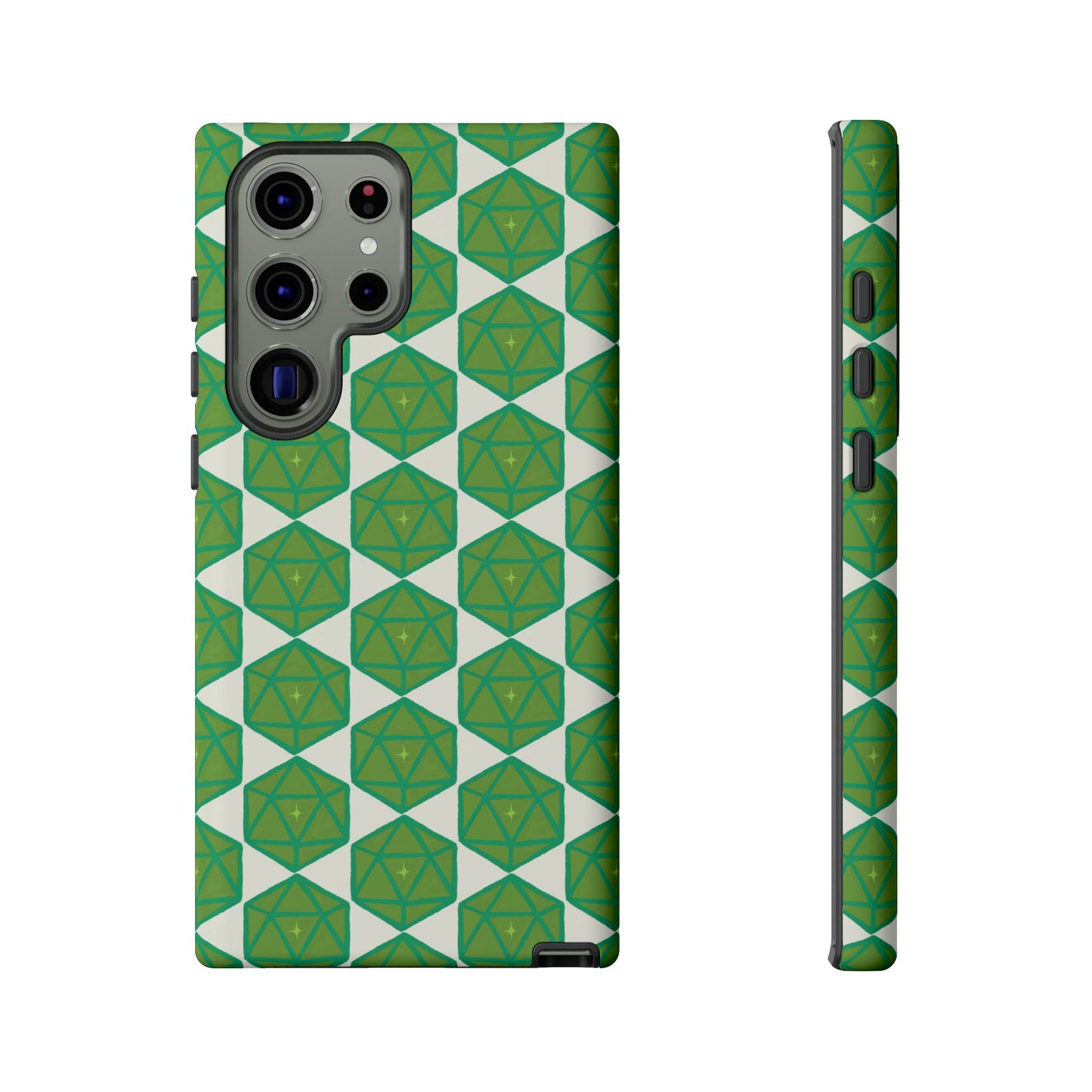 Teal D20 Dice Tough Phone Cases