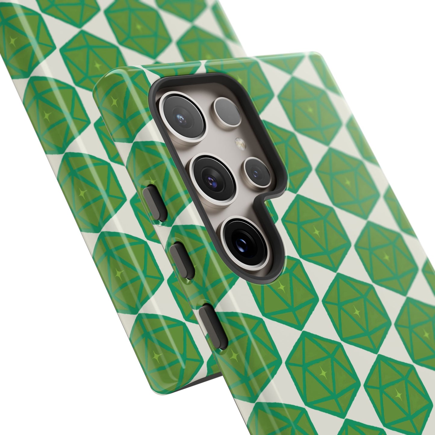 Teal D20 Dice Tough Phone Cases