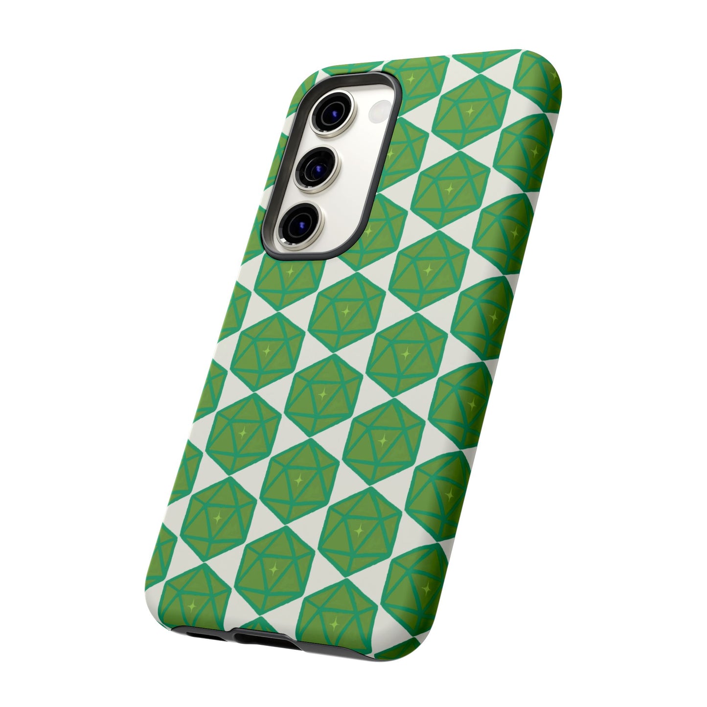 Teal D20 Dice Tough Phone Cases