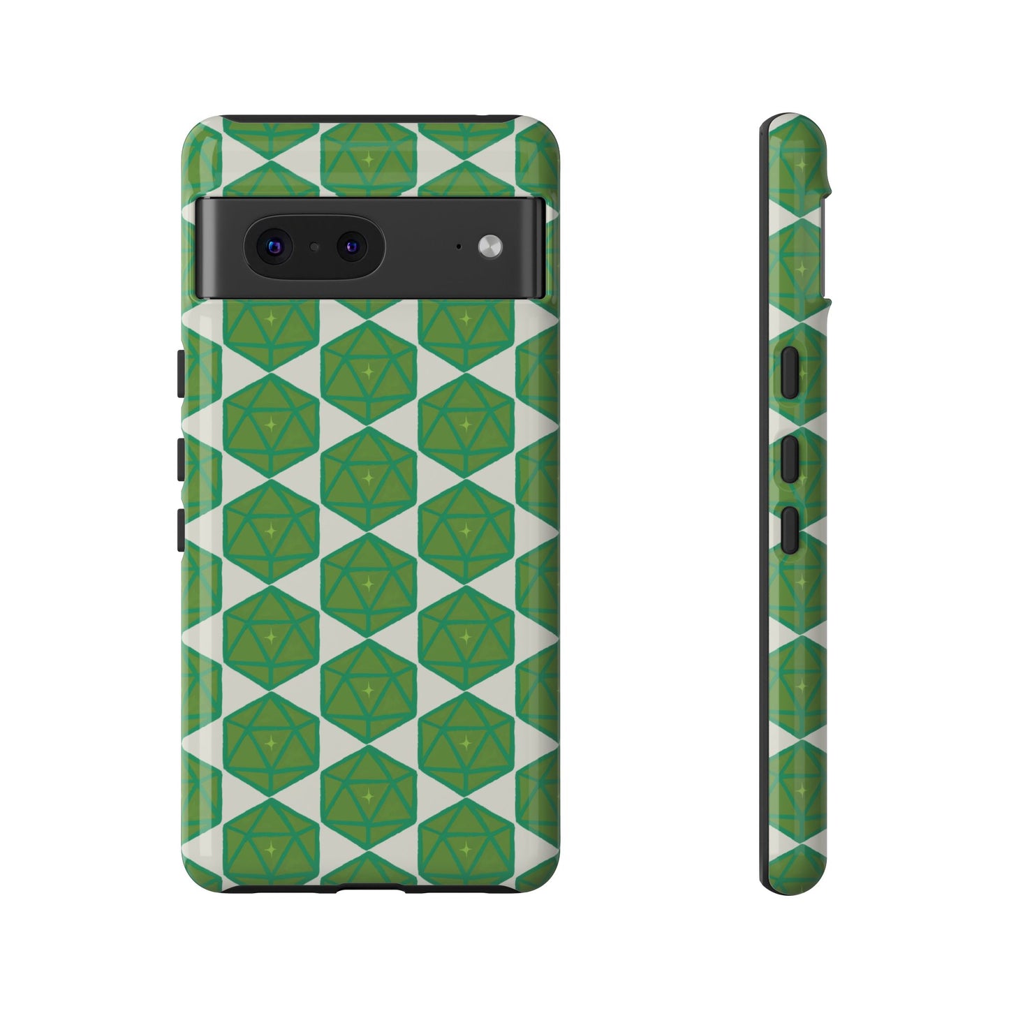 Teal D20 Dice Tough Phone Cases