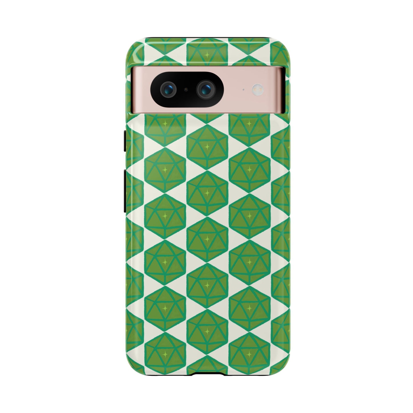 Teal D20 Dice Tough Phone Cases