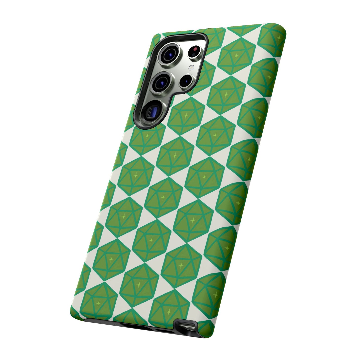 Teal D20 Dice Tough Phone Cases