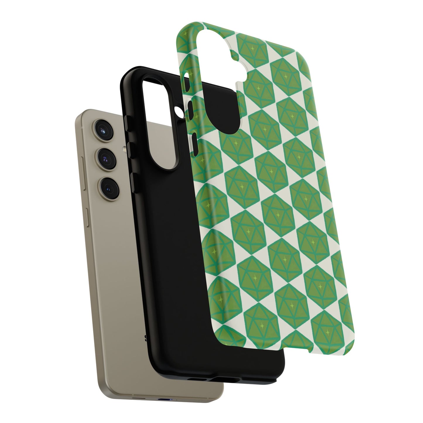 Teal D20 Dice Tough Phone Cases