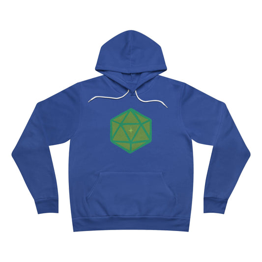 D20 D&D Dice Fleece Pullover Hoodie