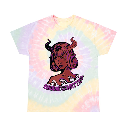 Baddie with a Nattie Tie-Dye Short Sleeve Tee