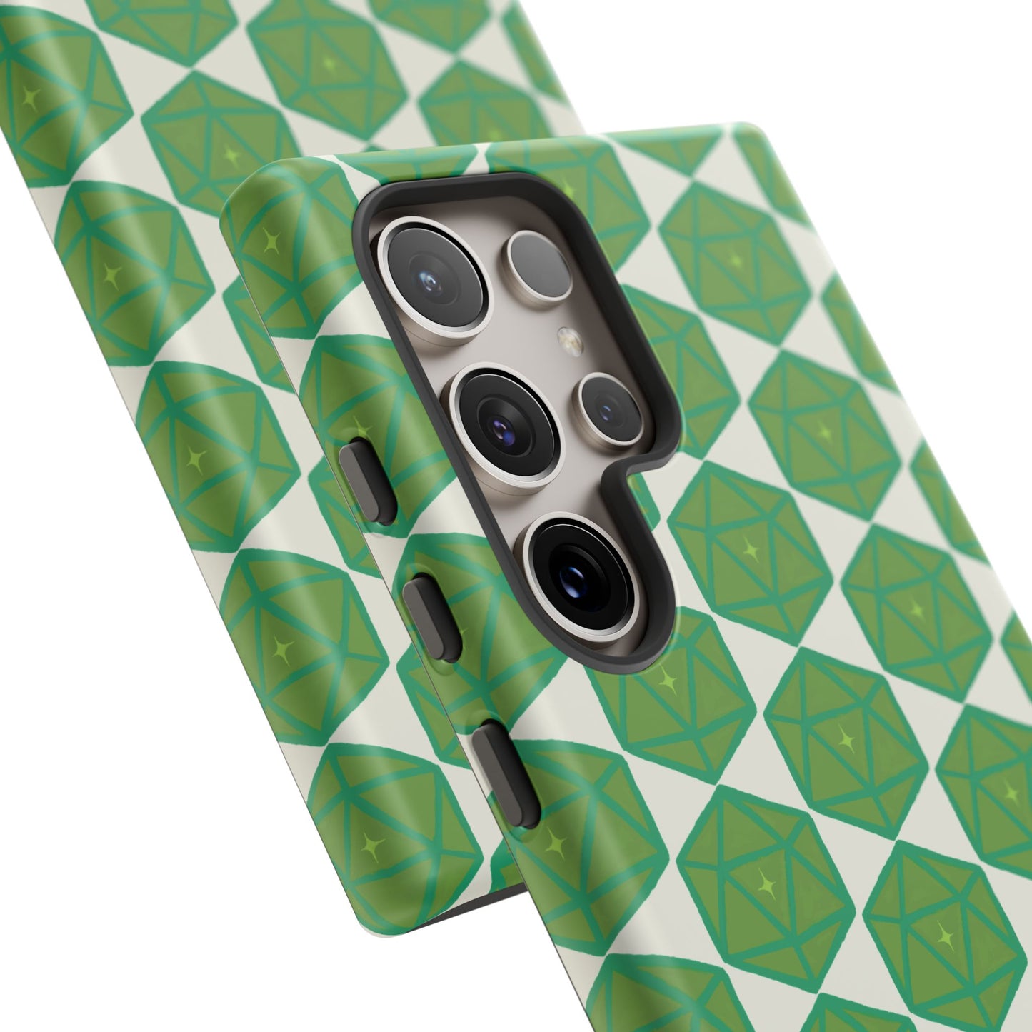 Teal D20 Dice Tough Phone Cases