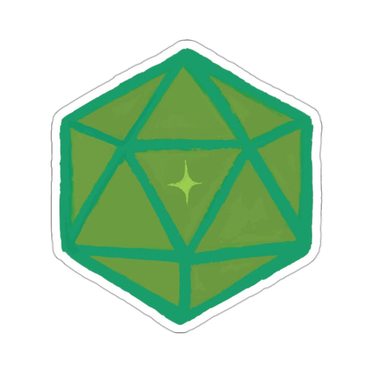 D20 Dice Sticker