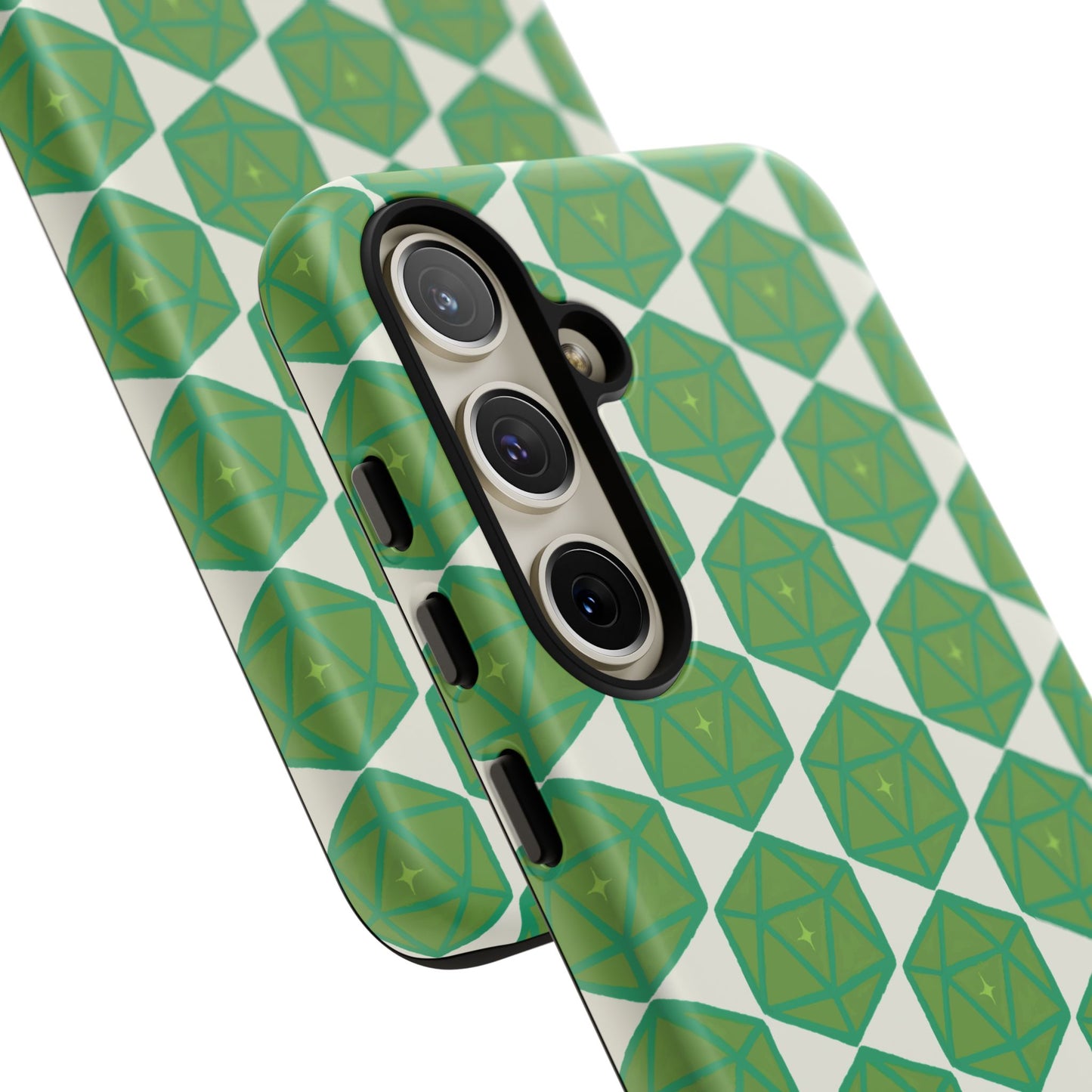 Teal D20 Dice Tough Phone Cases