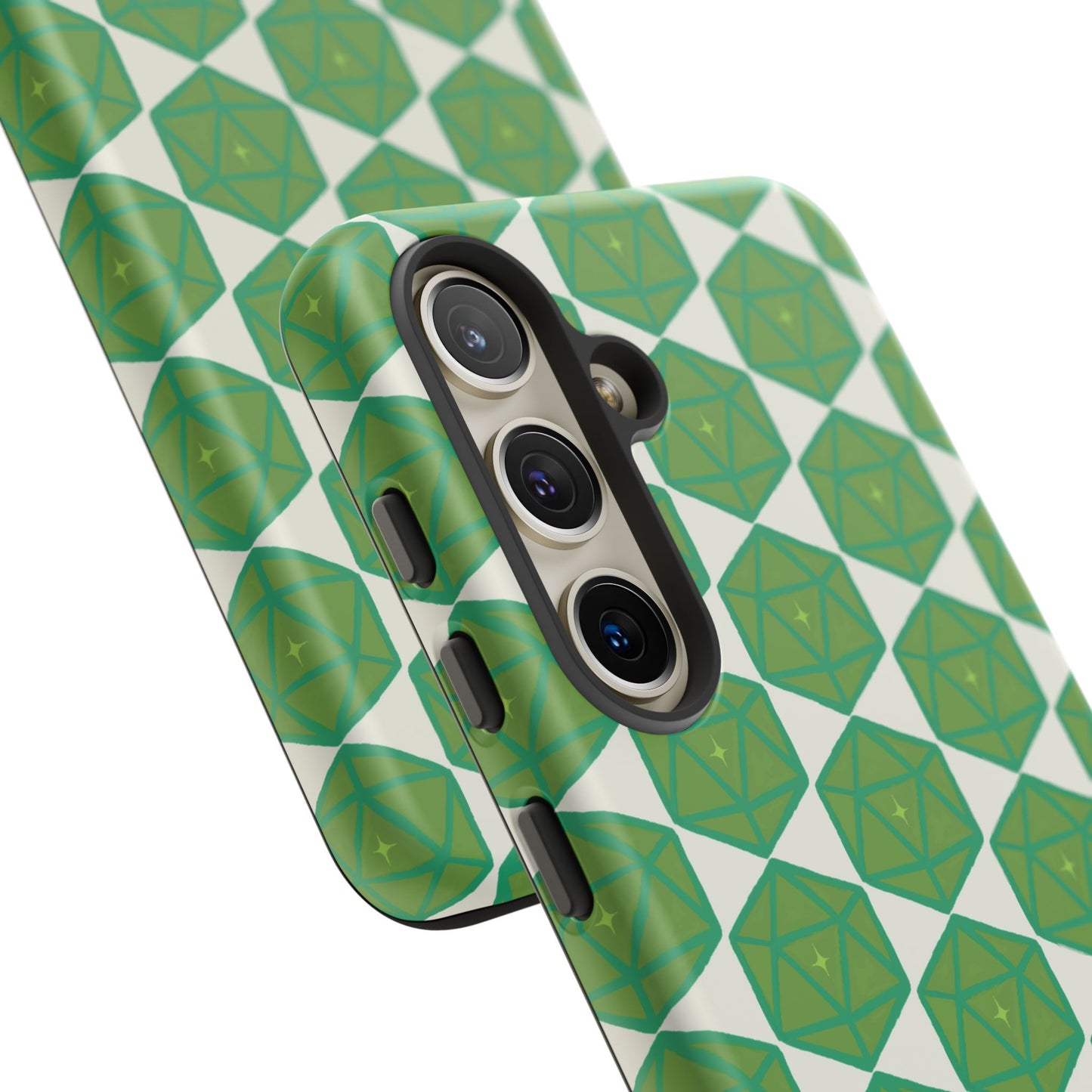 Teal D20 Dice Tough Phone Cases