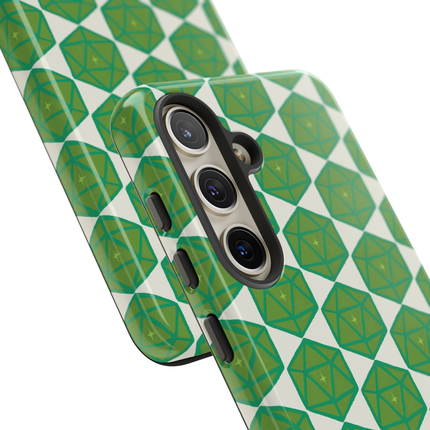 Teal D20 Dice Tough Phone Cases