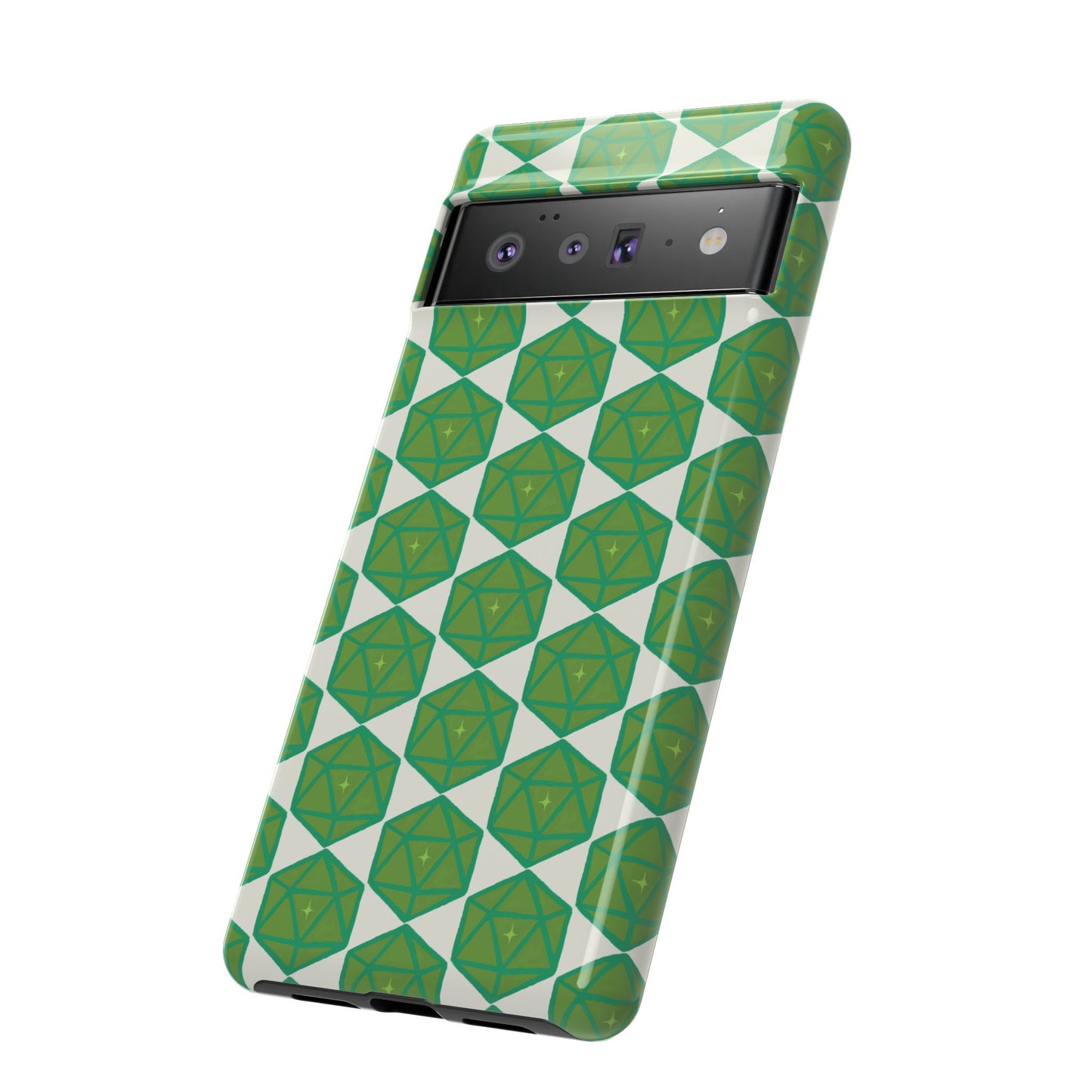 Teal D20 Dice Tough Phone Cases