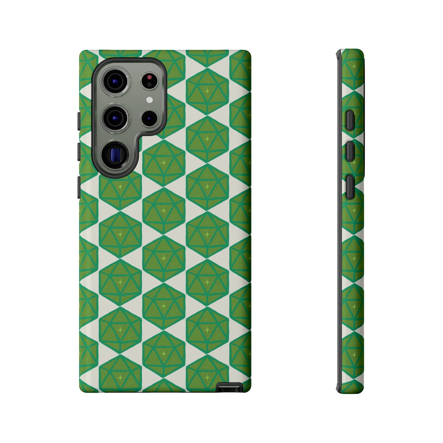 Teal D20 Dice Tough Phone Cases