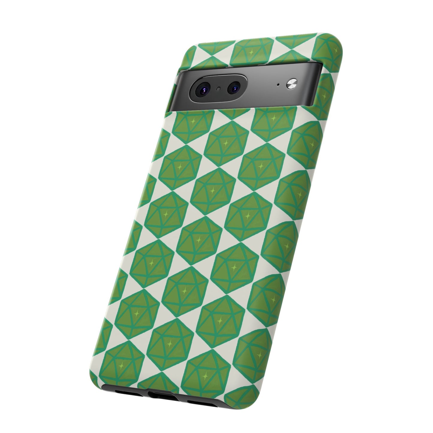 Teal D20 Dice Tough Phone Cases