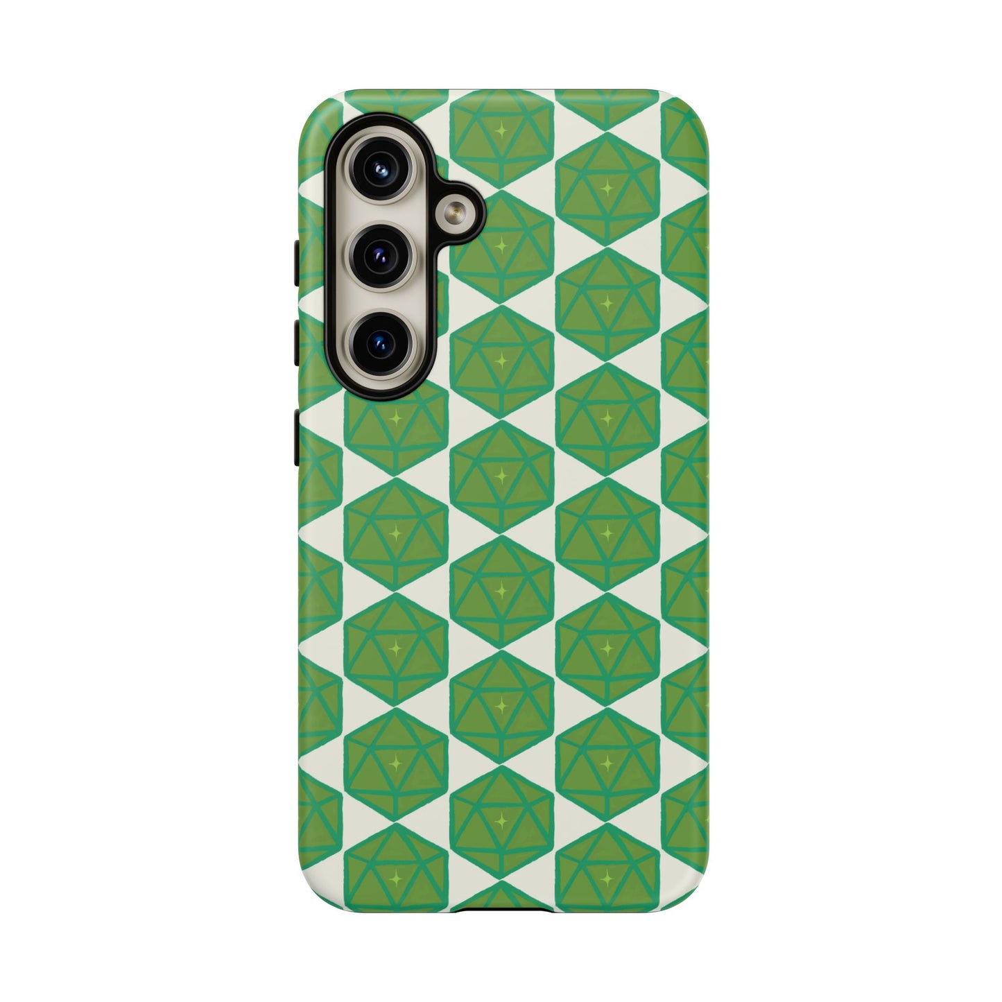 Teal D20 Dice Tough Phone Cases