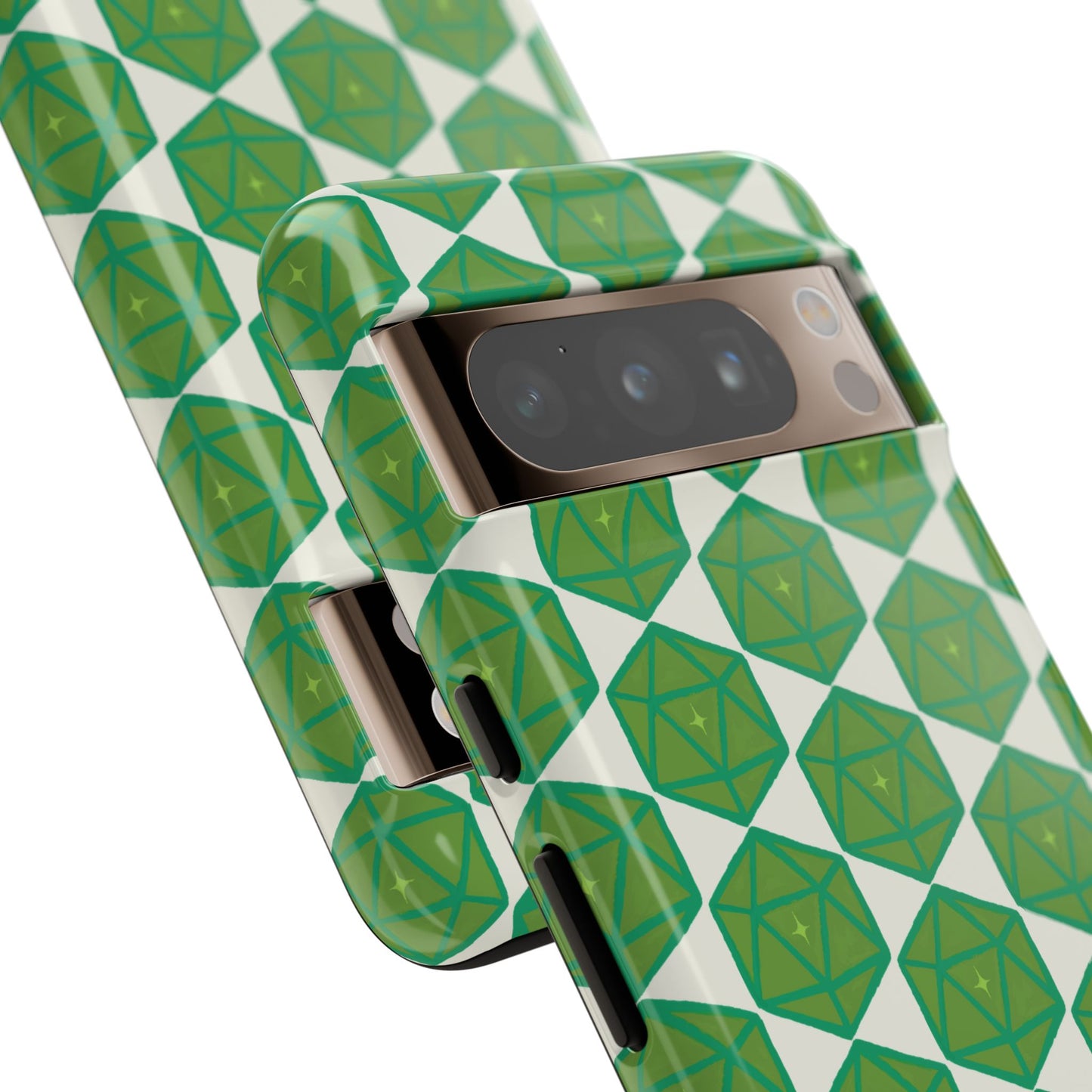 Teal D20 Dice Tough Phone Cases