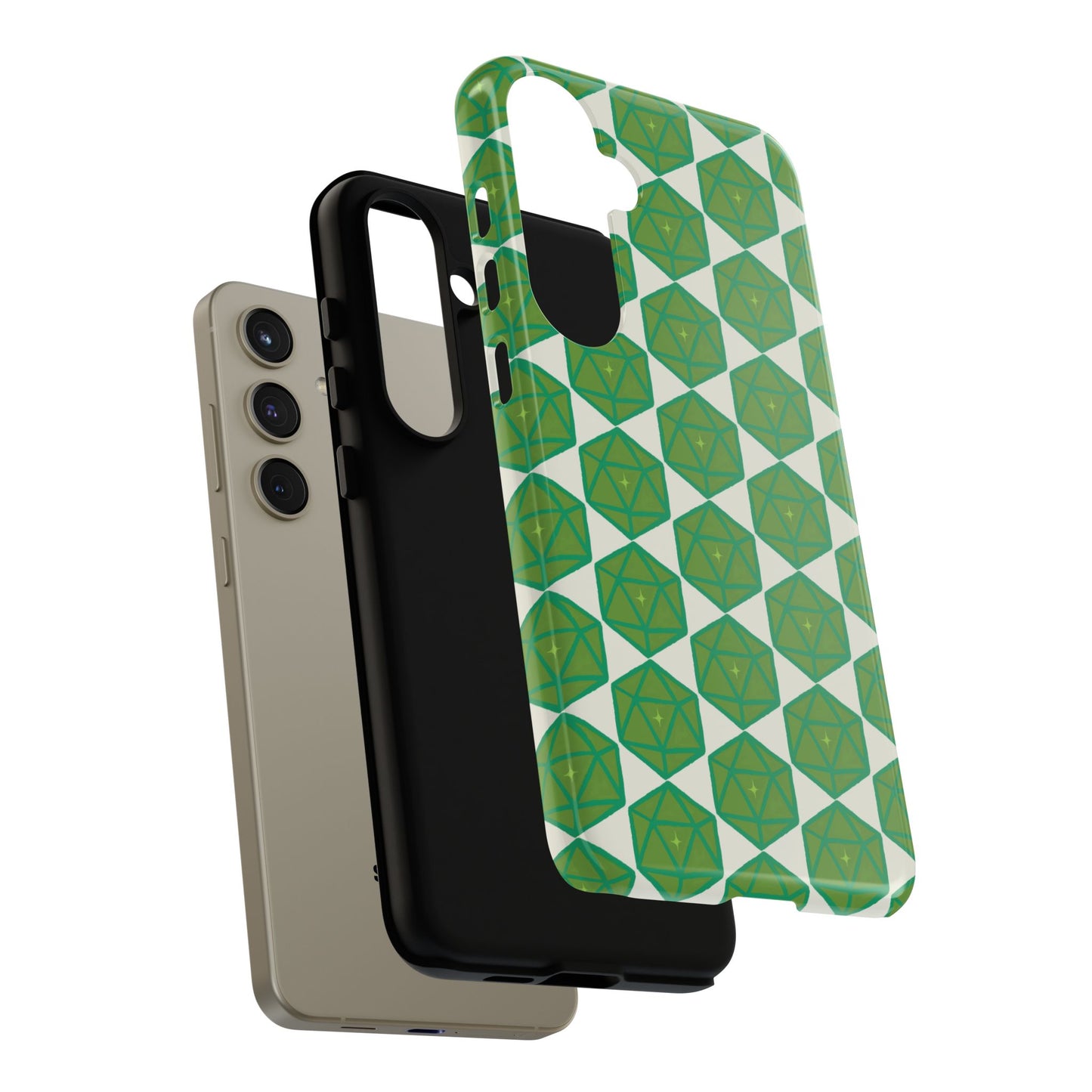 Teal D20 Dice Tough Phone Cases