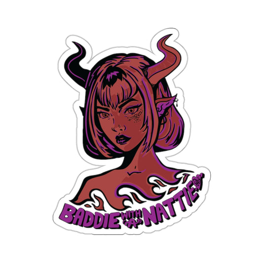 Baddie with a Nattie Tiefling Sticker