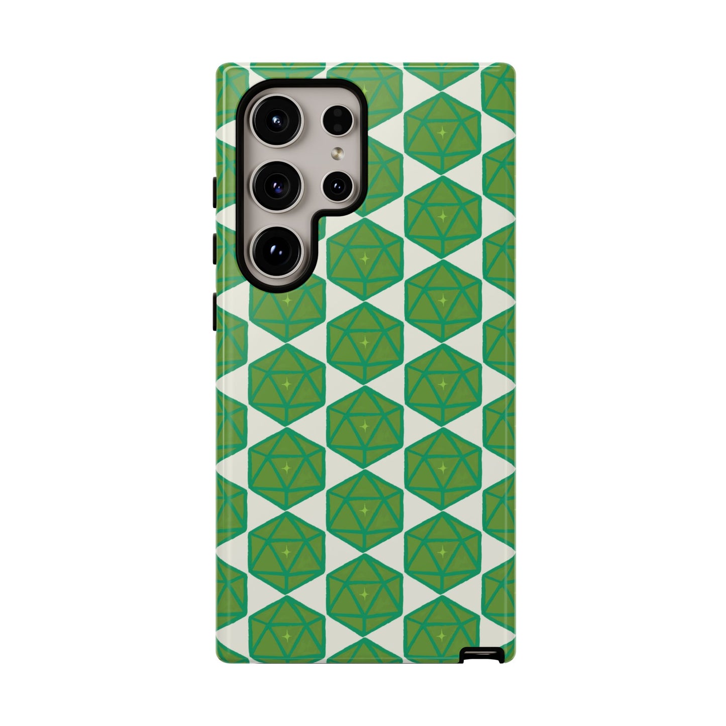 Teal D20 Dice Tough Phone Cases